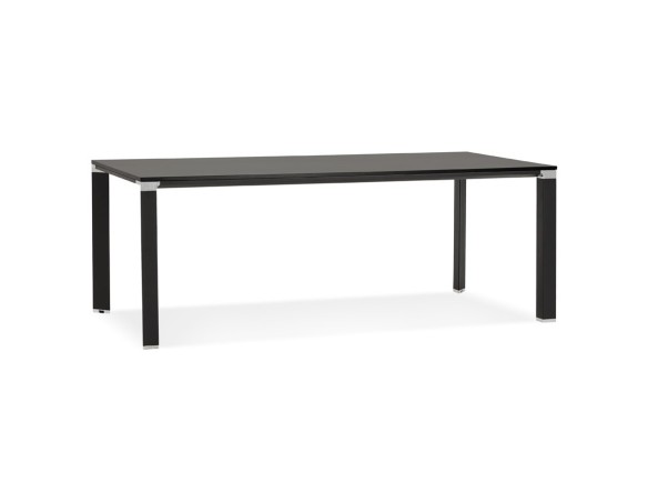 OT01900BLBL 5404028328422 Table de réunion / à manger design XLINE en bois noir - 200x100 cm