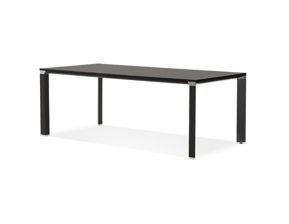 Table de réunion / à manger design XLINE en bois noir - 200x100 cm