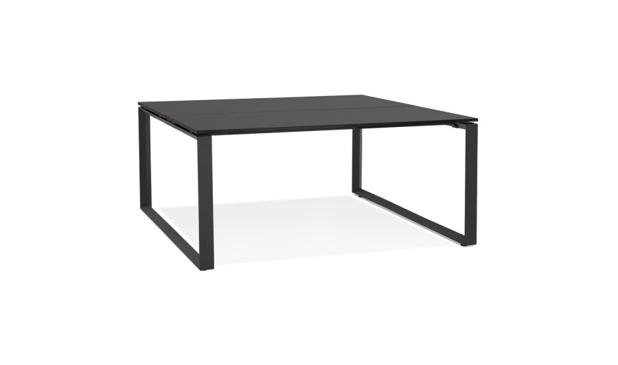 OT01910BLBL 5404028328446 Table de réunion / bureau bench BAKUS SQUARE noir - 140x140 cm