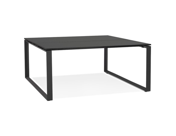 OT01910BLBL 5404028328446 Table de réunion / bureau bench BAKUS SQUARE noir - 140x140 cm