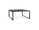 OT01910BLBL 5404028328446 Table de réunion / bureau bench BAKUS SQUARE noir - 140x140 cm