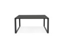 Table de réunion / bureau bench BAKUS SQUARE noir - 140x140 cm
