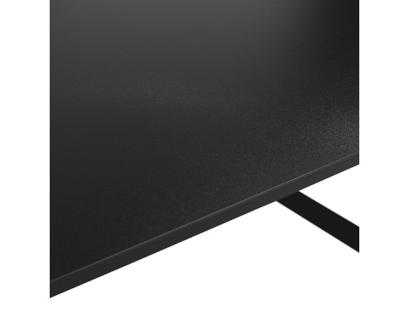 Table de réunion / bureau bench BAKUS SQUARE noir - 140x140 cm