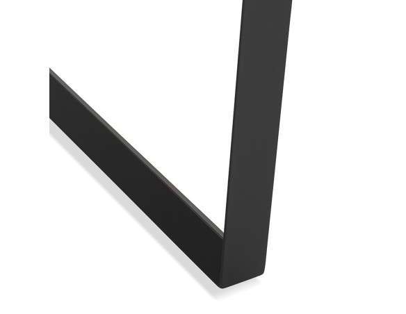 Table de réunion / bureau bench BAKUS SQUARE noir - 140x140 cm