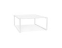 OT01920WHWH 5404028328460 Table de réunion / bureau bench BAKUS SQUARE blanc - 140x140 cm