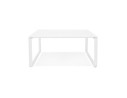 Table de réunion / bureau bench BAKUS SQUARE blanc - 140x140 cm