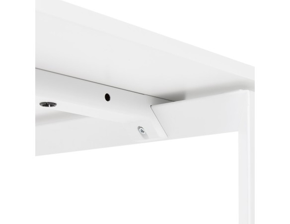 Table de réunion / bureau bench BAKUS SQUARE blanc - 140x140 cm