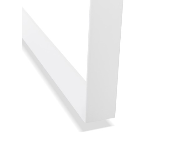 Table de réunion / bureau bench BAKUS SQUARE blanc - 140x140 cm