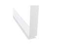 Table de réunion / bureau bench BAKUS SQUARE blanc - 140x140 cm