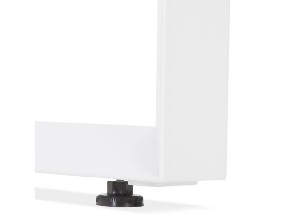 Table de réunion / bureau bench BAKUS SQUARE blanc - 140x140 cm