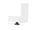 Table de réunion / bureau bench BAKUS SQUARE blanc - 140x140 cm