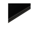 Grand bureau de direction en angle XLINE en verre noir (angle au choix) - 200 cm