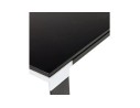 Table de réunion / à manger design XLINE en verre noir - 200x100 cm