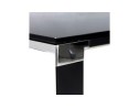 Table de réunion / à manger design XLINE en verre noir - 200x100 cm