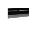 Table de réunion / à manger design XLINE en verre noir - 200x100 cm