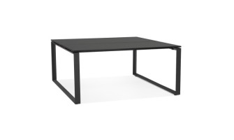 OT02230BLBL 5404028339893 Table de réunion / bureau bench BAKUS SQUARE noir - 160x160 cm