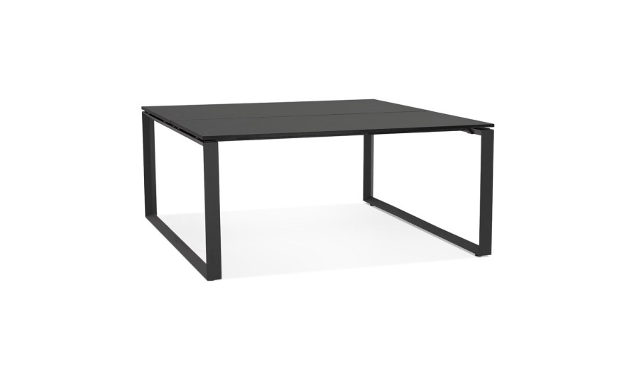 OT02230BLBL 5404028339893 Table de réunion / bureau bench BAKUS SQUARE noir - 160x160 cm