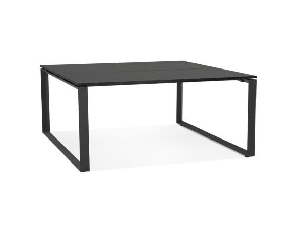 OT02230BLBL 5404028339893 Table de réunion / bureau bench BAKUS SQUARE noir - 160x160 cm