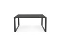 Table de réunion / bureau bench BAKUS SQUARE noir - 160x160 cm
