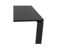 Table de réunion / bureau bench BAKUS SQUARE noir - 160x160 cm