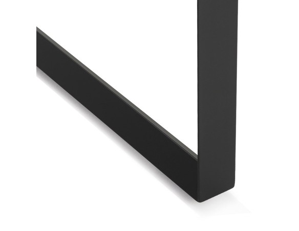 Table de réunion / bureau bench BAKUS SQUARE noir - 160x160 cm