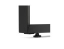 Table de réunion / bureau bench BAKUS SQUARE noir - 160x160 cm