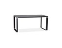 OT00180BL 5420072034935 Bureau droit design XLINE en bois noir - 160x80 cm