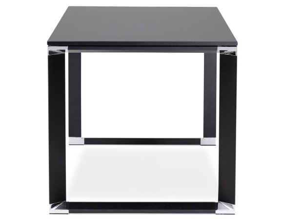 Bureau droit design XLINE en bois noir - 160x80 cm