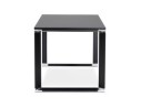 Bureau droit design XLINE en bois noir - 160x80 cm
