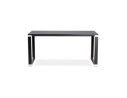 Bureau droit design XLINE en bois noir - 160x80 cm