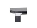 Bureau droit design XLINE en bois noir - 160x80 cm