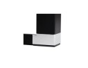 Bureau droit design XLINE en bois noir - 160x80 cm