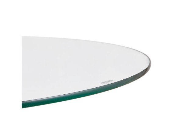 Petite table de cuisine ronde YOUPI en verre - à 90 cm