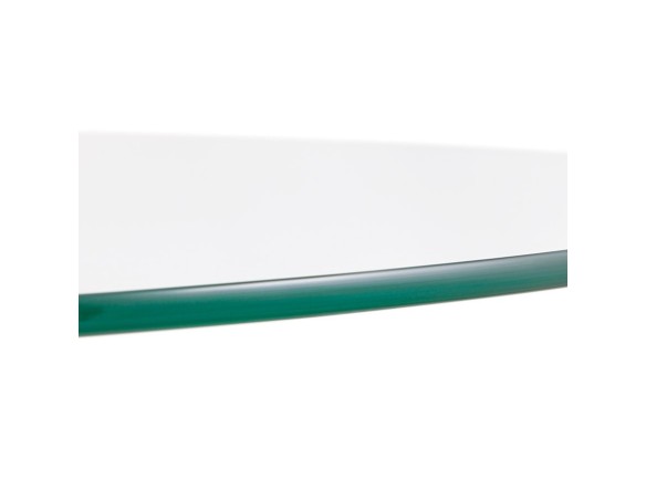 Petite table de cuisine ronde YOUPI en verre - à 90 cm