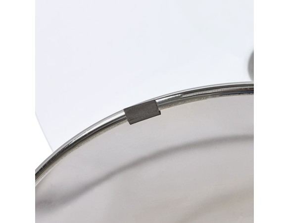 Petite table de cuisine ronde YOUPI en verre - à 90 cm