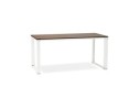 OT00550WAWH 5420072046570 Bureau droit design XLINE en bois finition Noyer et métal blanc - 160x80 cm