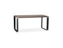 OT00570WABL 5420072046617 Bureau droit design XLINE en bois finition Noyer et métal noir - 160x80 cm