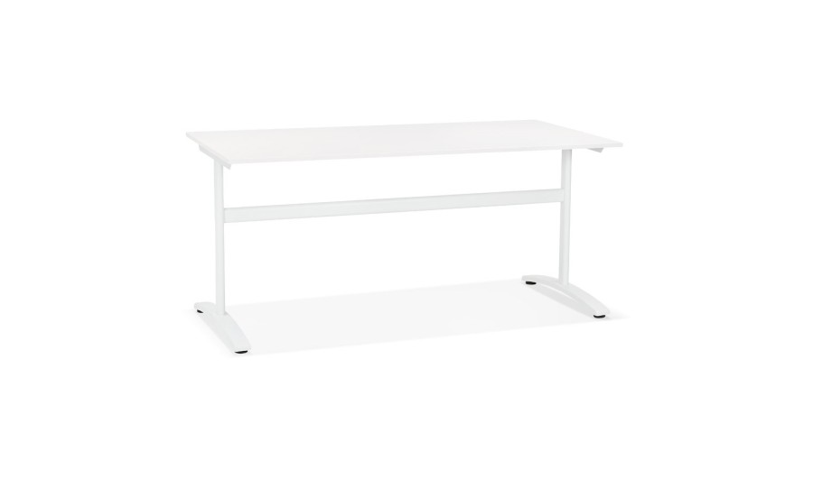 OT00780WHWH 5420072068541 Grand bureau droit CRYPTO blanc - 160x80 cm