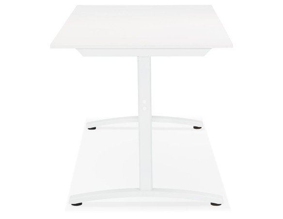 Grand bureau droit CRYPTO blanc - 160x80 cm