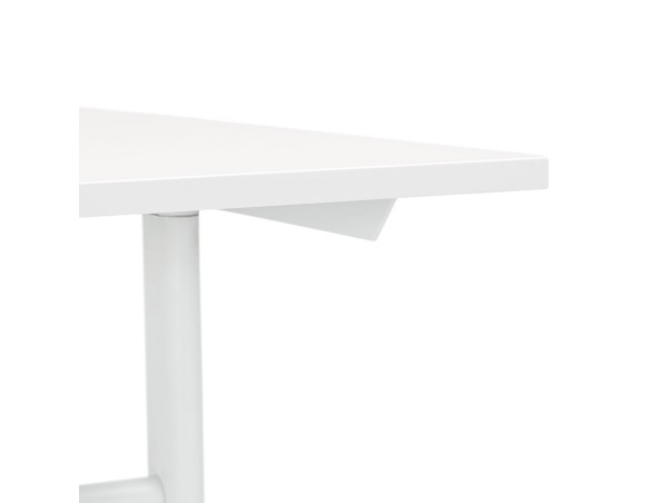 Grand bureau droit CRYPTO blanc - 160x80 cm