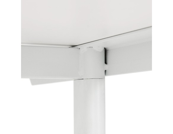 Grand bureau droit CRYPTO blanc - 160x80 cm