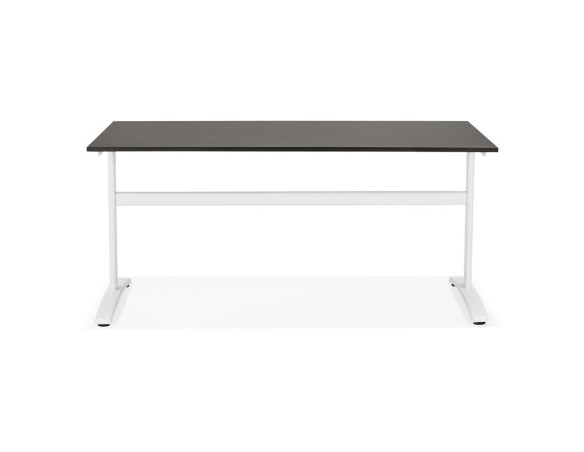 Grand bureau droit CRYPTO noir - 160x80 cm