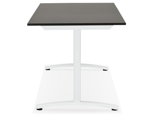 Grand bureau droit CRYPTO noir - 160x80 cm