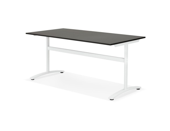 Grand bureau droit CRYPTO noir - 160x80 cm