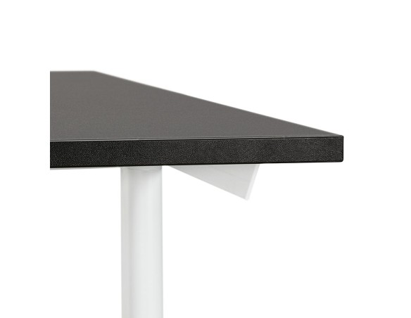 Grand bureau droit CRYPTO noir - 160x80 cm