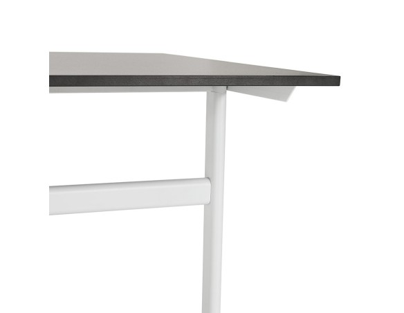 Grand bureau droit CRYPTO noir - 160x80 cm