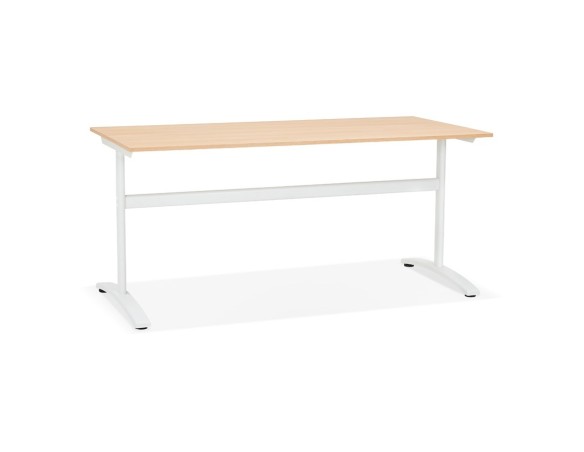 OT00800NAWH 5420072068589 Grand bureau droit CRYPTO en bois finition naturelle - 160x80 cm