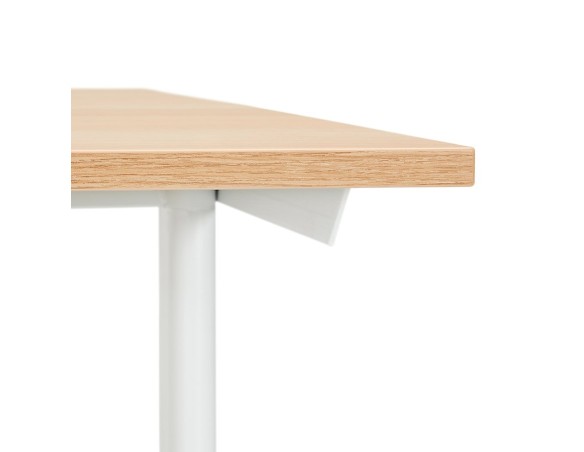 Grand bureau droit CRYPTO en bois finition naturelle - 160x80 cm
