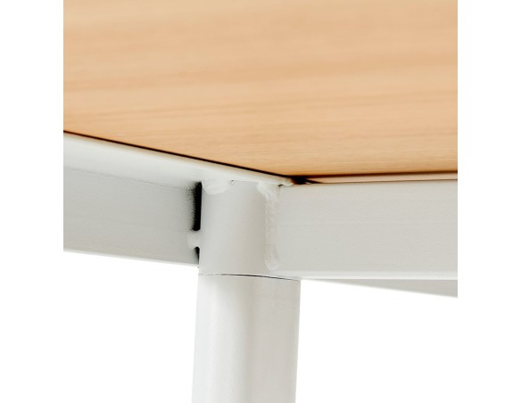 Grand bureau droit CRYPTO en bois finition naturelle - 160x80 cm