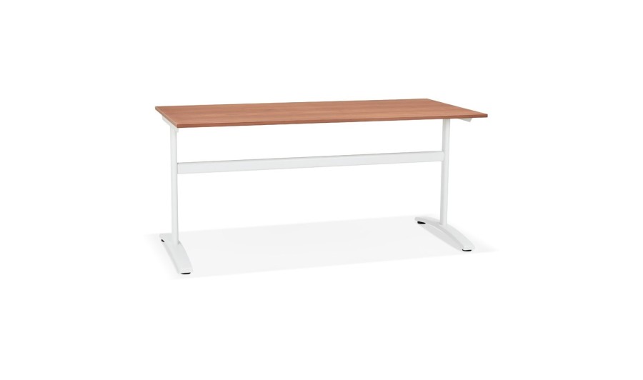 OT00810WAWH 5420072068602 Grand bureau droit CRYPTO en bois finition Noyer - 160x80 cm